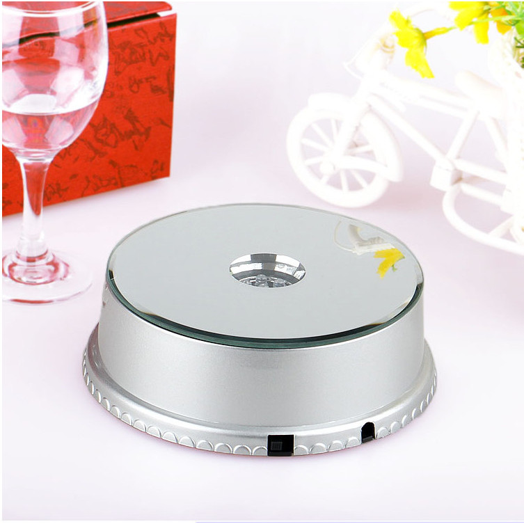Đế xoay chưng sản phẩm mặt gương có đèn Led loại 11cm