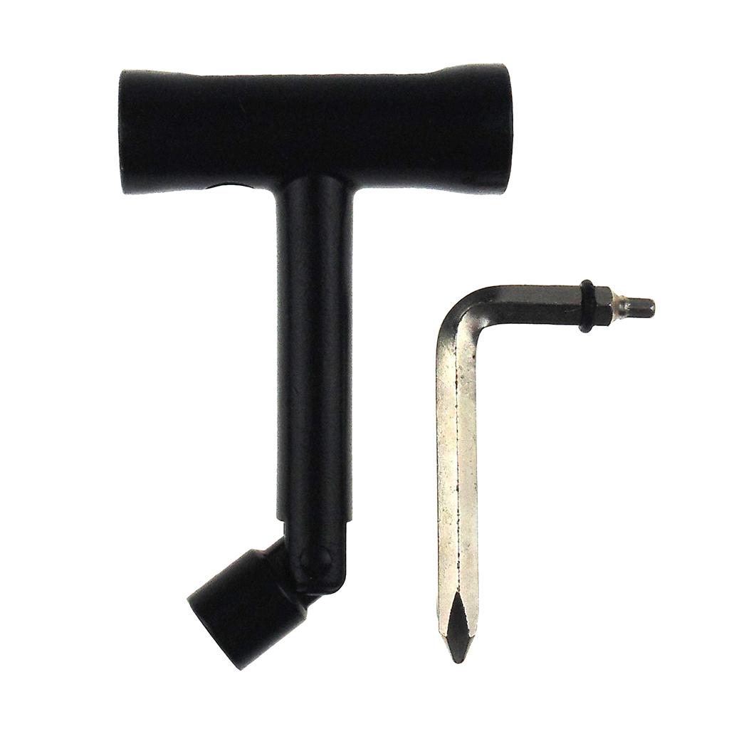 Multi-Functional Skateboard Wrench T-Type Tool All-in-One Key Screwdriver