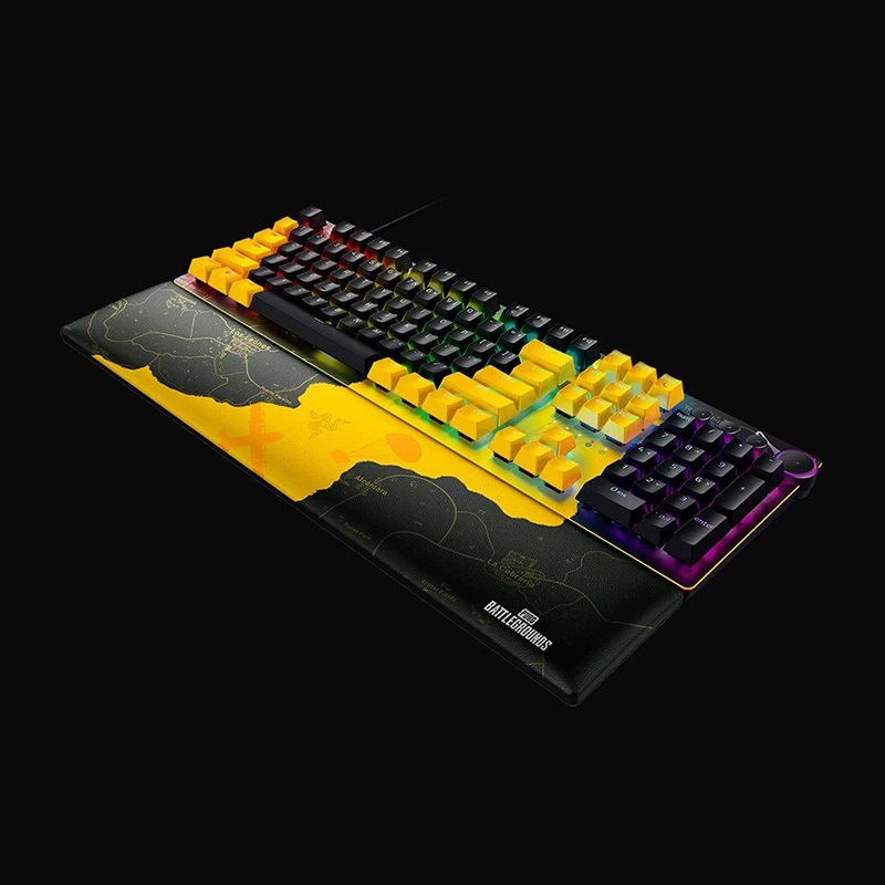 Bàn phím có dây Razer Huntsman V2-Optical Gaming Keyboard-PUBG: Battlegrounds Edition (Linear Optical Switch)_Mới, hàng chính hãng