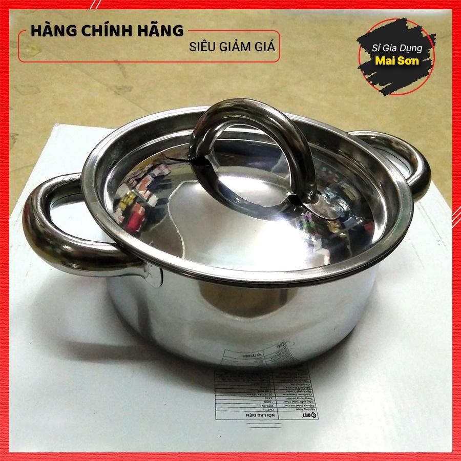 Nồi Inox Hấp Nấu Thực Phẩm Bếp Từ Chất Liệu Chống Oxi Hóa Siêu Bền Trước Tác Động Của Môi Trường Kích Thước 16CM