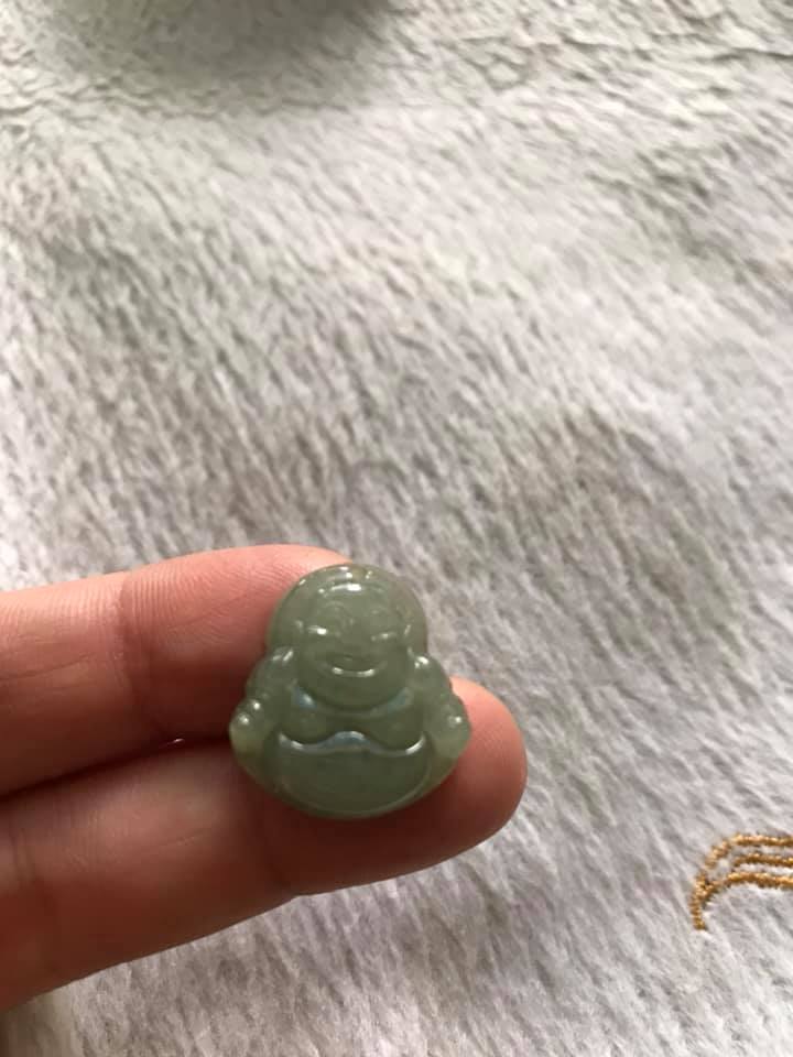 MẶT DÂY CHUYỀN DILAC CHO BÉ ĐÁ CẨM THẠCH TỰ NHIÊN XANH NHẠT 20mm đk 18mm sâu 5mm