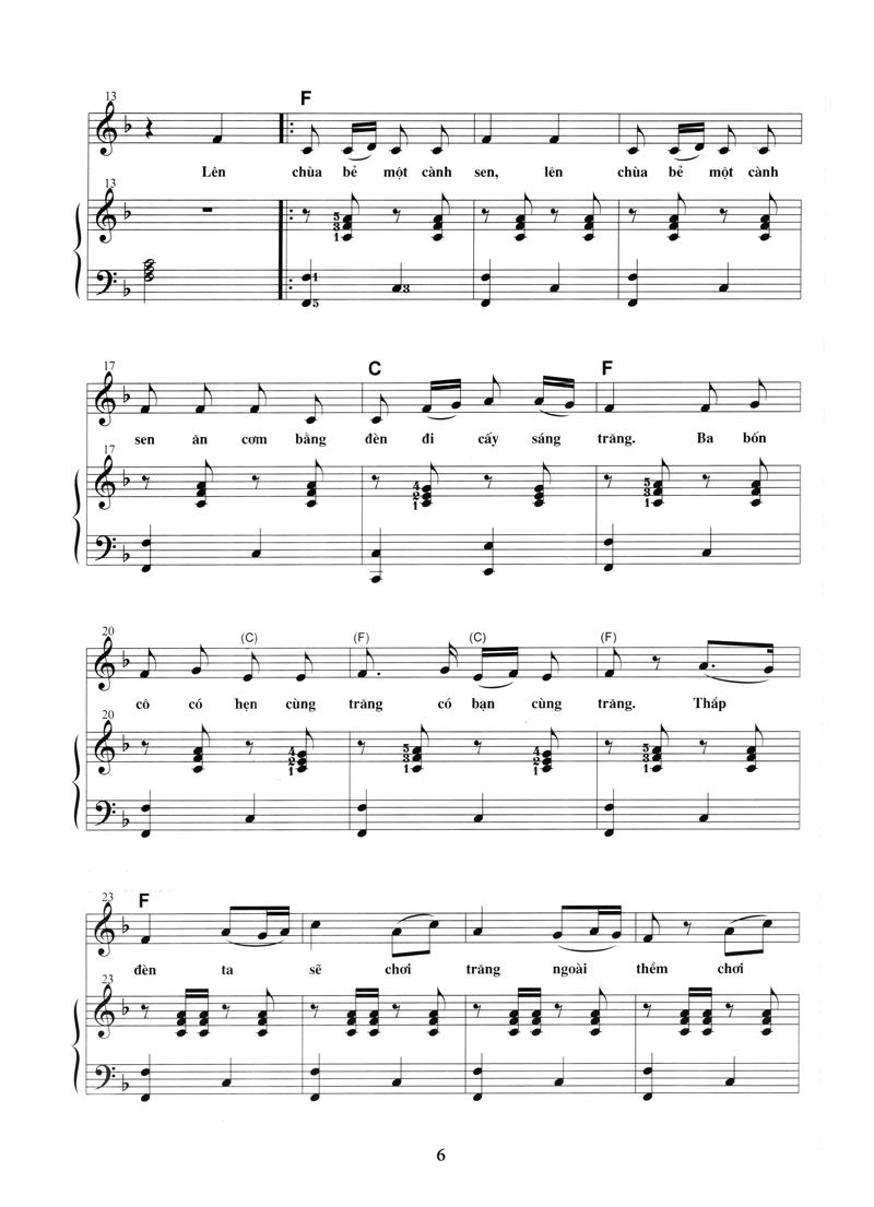 Sách Thực Hành Đệm Piano - Chủ Đề: Ca Khúc Thiếu Nhi (Phần 2)