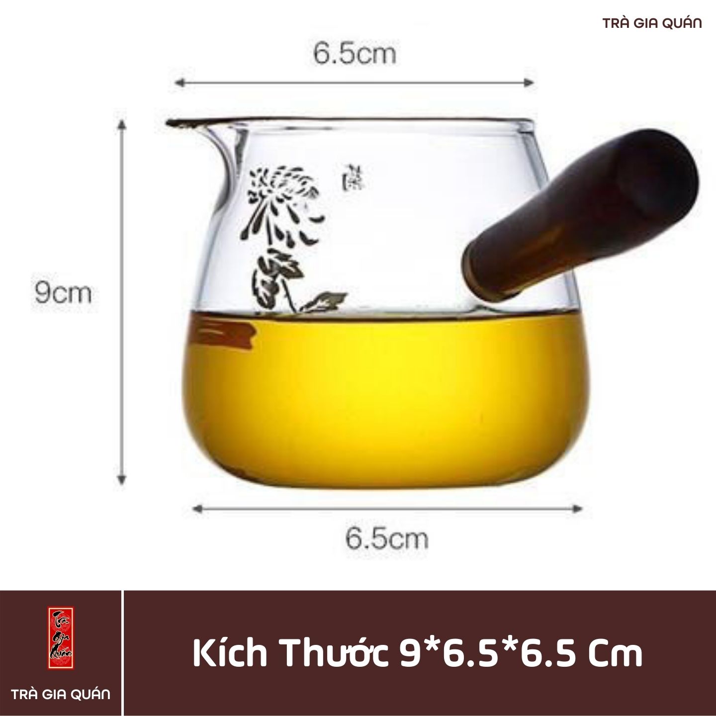 TT 16 Tống Trà Thủy Tinh Chịu Nhiệt Cao Cấp Dung Tích 350 ml