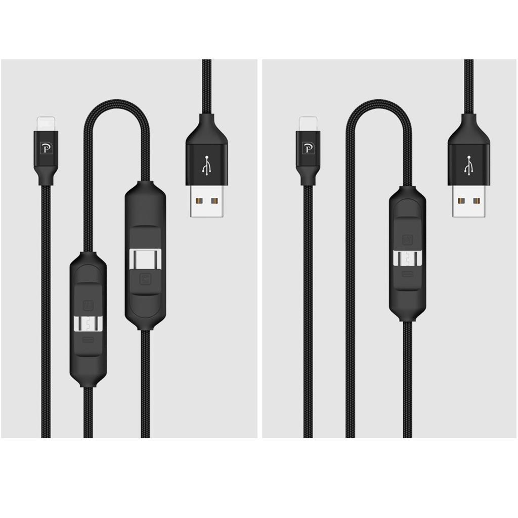 2 In 1 USB Sync Data Cable Charger Line For  6 7 Android