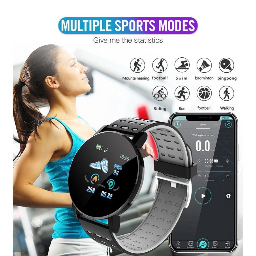 Đồng hồ thông minh xumu chống thấm nước theo dõi sức khỏe đo nhịp tim cho Android iOS