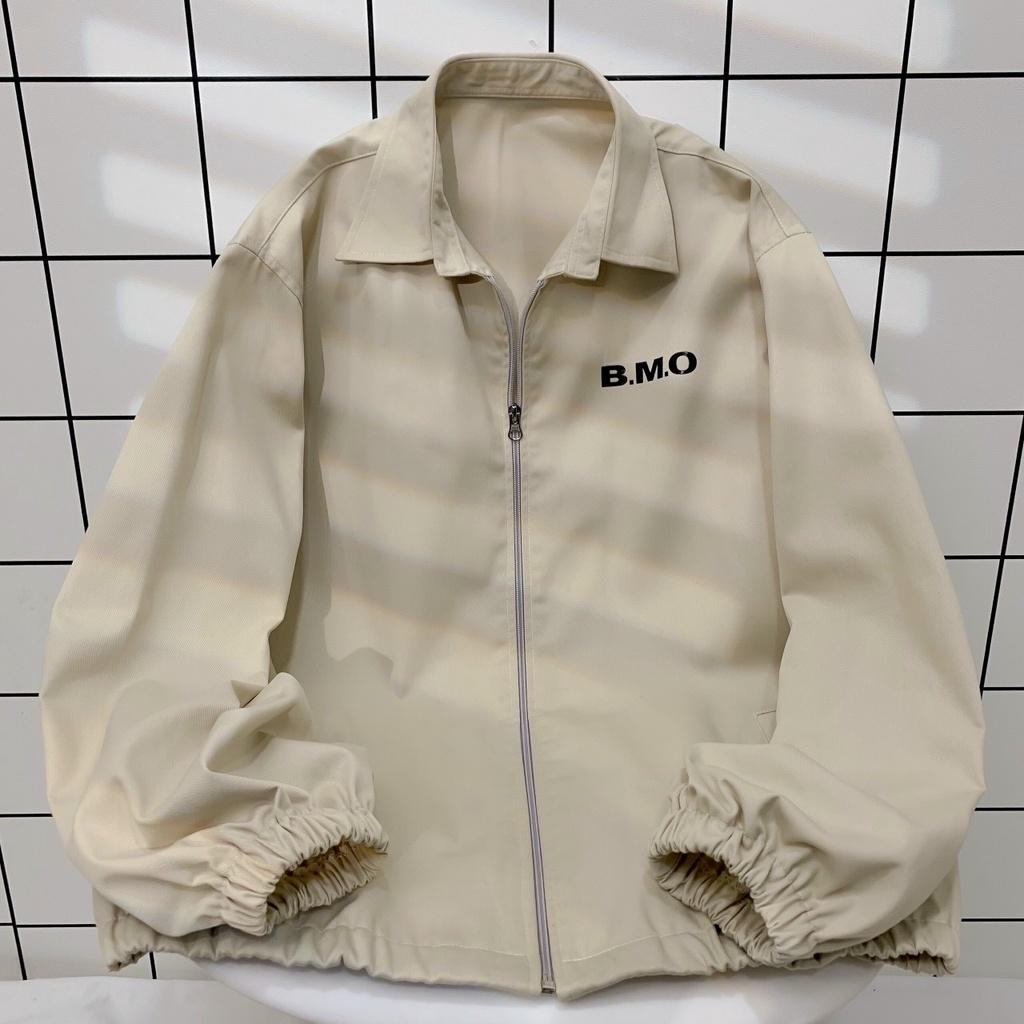 Áo Khoác Bomber BMO LAB Jacket Form Rộng Vải Kaki Lót Dù Ulzzang Unisex