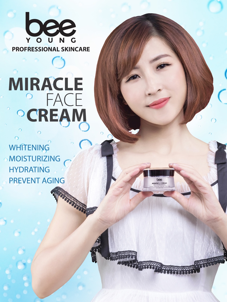 Kem Dưỡng Trắng Da Chống Lão Hoá Miracle Face Cream Bee Young