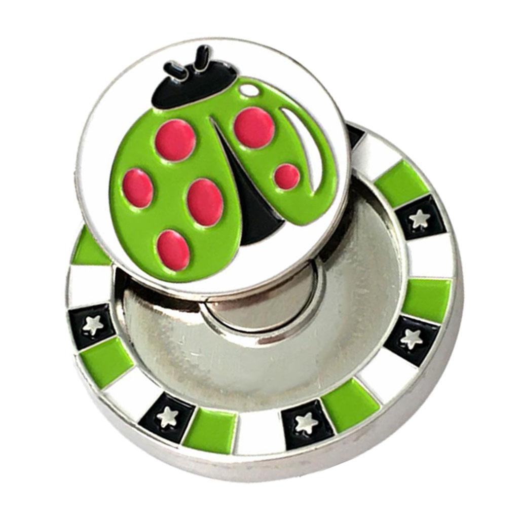 Golf Cap Clip Ball Marker Zinc Alloy Golfer Training Aid