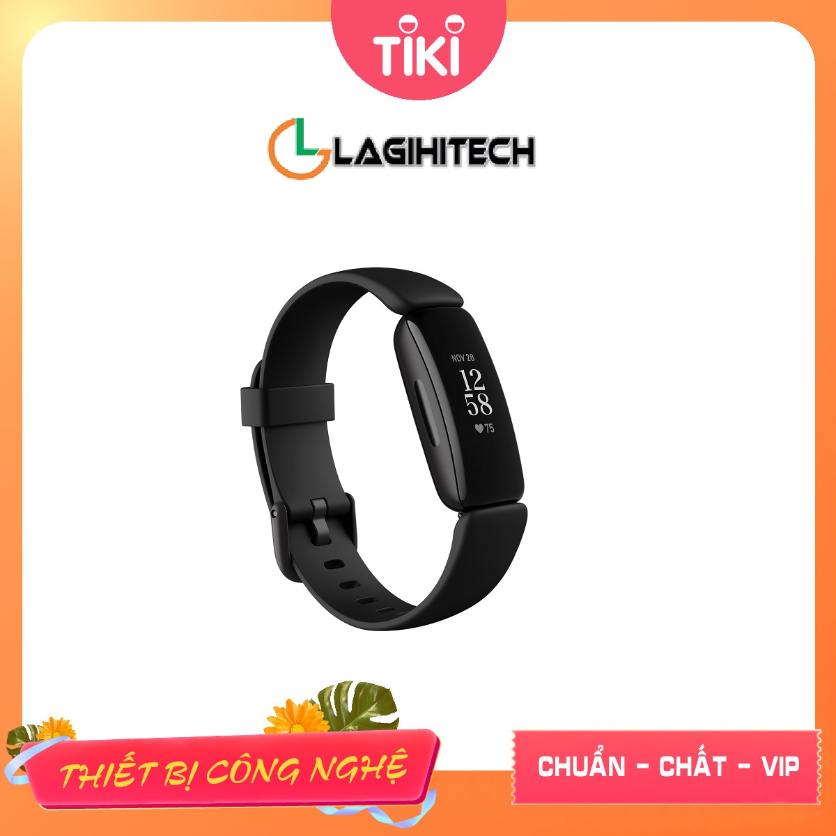 Đồng Hồ Thông Minh Fitbit Inspire 2 - Hàng Chính Hãng