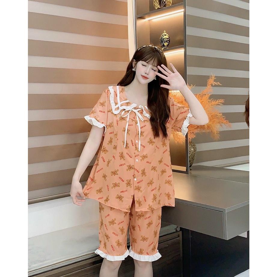 Bộ đồ bầu kết hợp sau sinh chất đũi freesize từ 45 đến 70kg