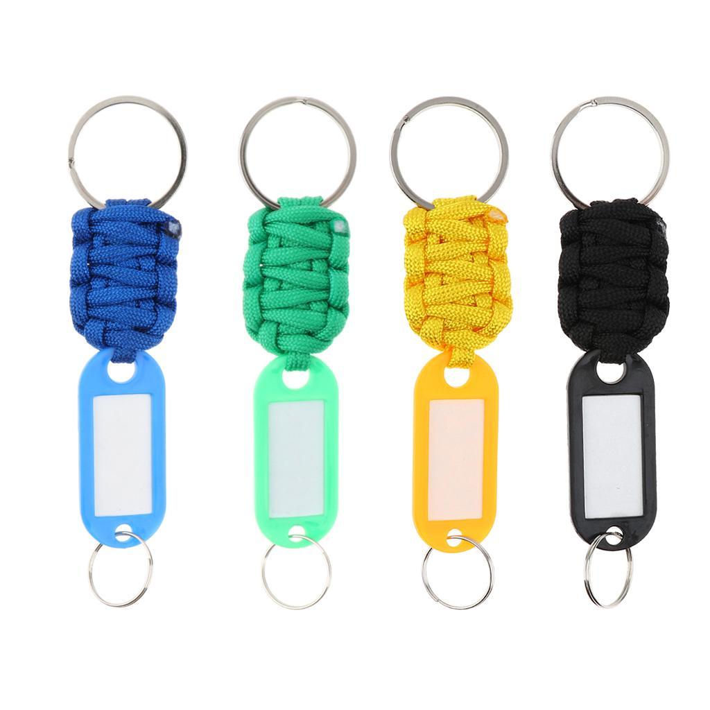 Paracord Lanyard Keychain Carabiner Survival Kit Ring