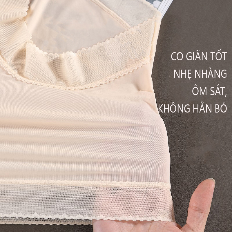 Quần Lót Băng Lụa Viền Ren Kháng Khuẩn Cạp Cao Siêu Mềm P517