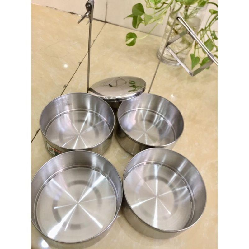 Cặp lồng inox giữ nhiệt 3 ngăn dung tích 1400ml và 2000ml