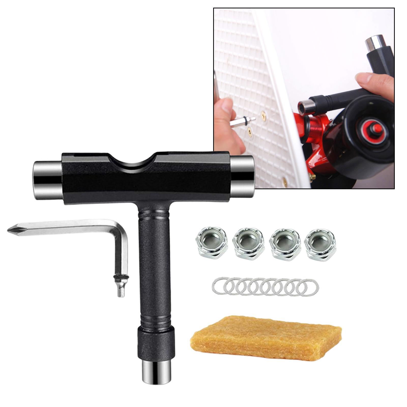 Skateboard Spanner T Wrench Change Skate Wheels Hexagon Roller Skate Tool