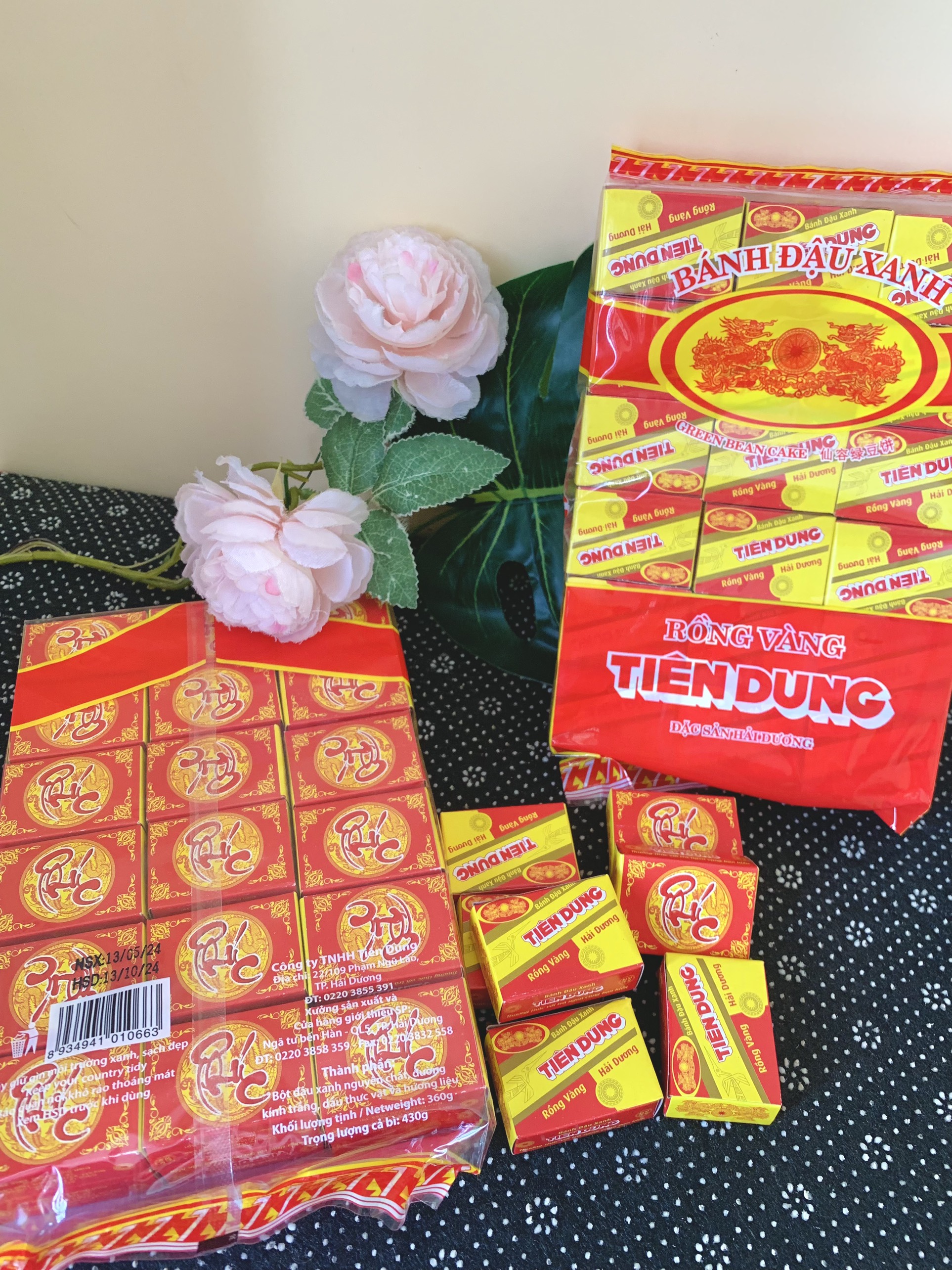 Bánh Đậu Xanh Rồng Vàng Tiên Dung 430g