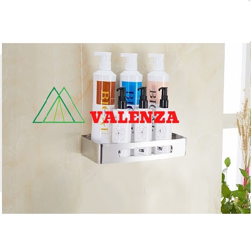 Kệ dầu gội sữa tắm Valenza inox sus304 1 tầng kệ inox nhà tắm Valenza KVH01