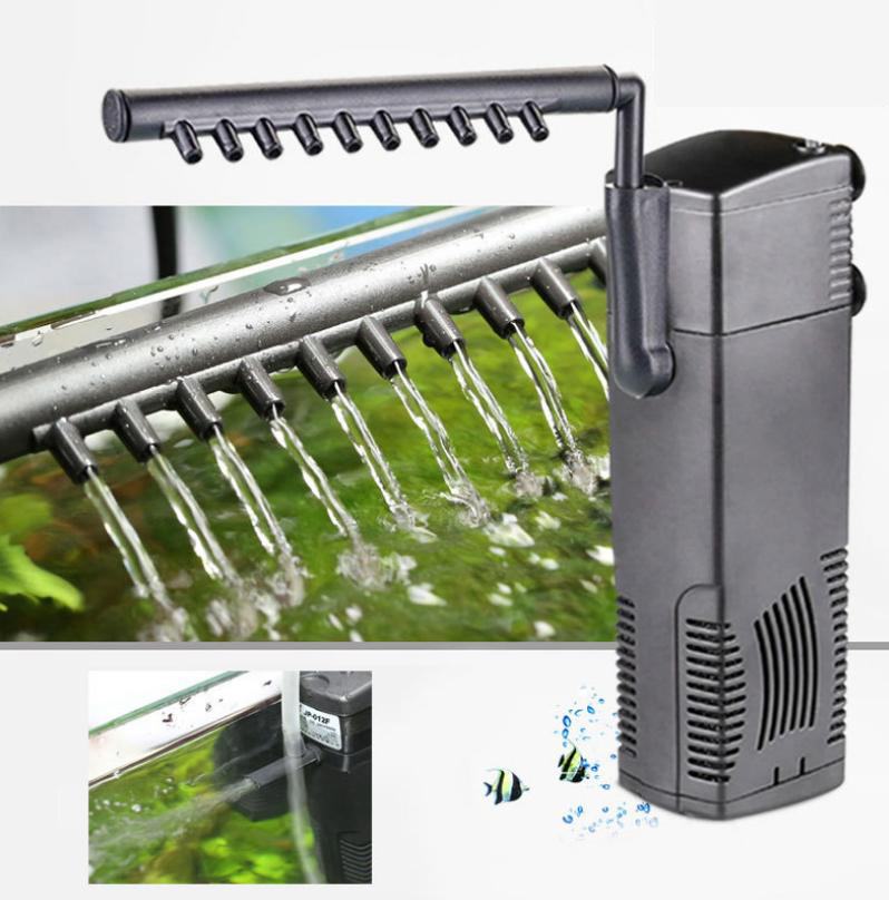 Máy lọc bể cá 8W thích hợp bộ tạo dòng thác JP-013F tặng thêm 20 viên sứ lọc cao cấp
