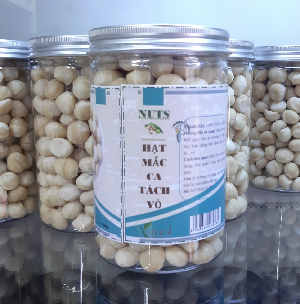 1KG (gồm 2 hũ 500gr) Hạt Mắc ca tách vỏ - Nhân hạt Mắc ca