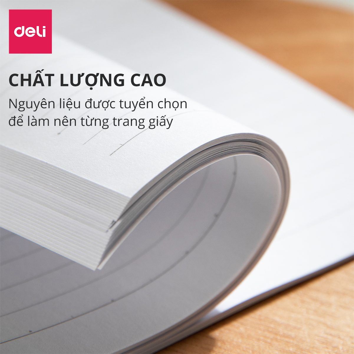 Sổ Tay Lò Xo Gáy Xoắn Kẻ Ngang 100 Trang A5/B5 Bìa Nhựa Có Kèm Sticker Trang Trí Deli - Phù Hợp Làm Sổ Kế Hoạch Planner, Nhật Kí, Tập Vở Ghi Chép Bullet Journal - 24507 24508 EN206 24505 24506