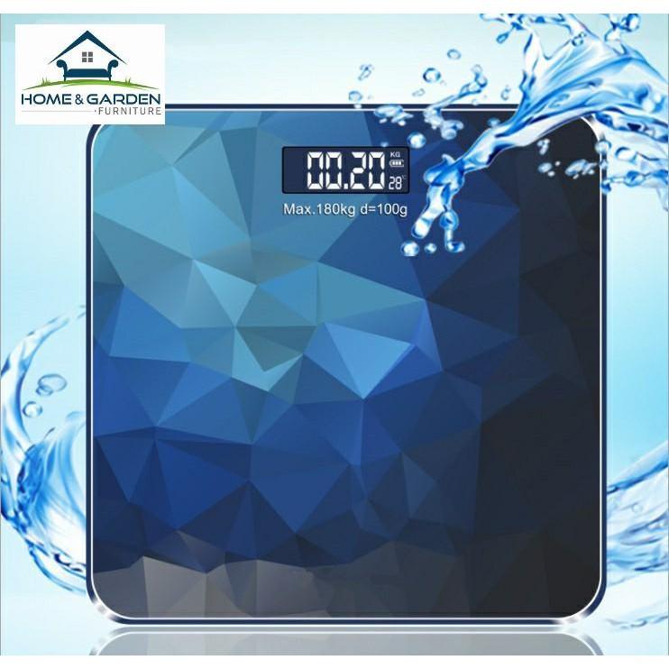 Cân điện tử và đo nhiệt độ môi trường Blue Diamond (max=180kg,+/- 100g) ️️