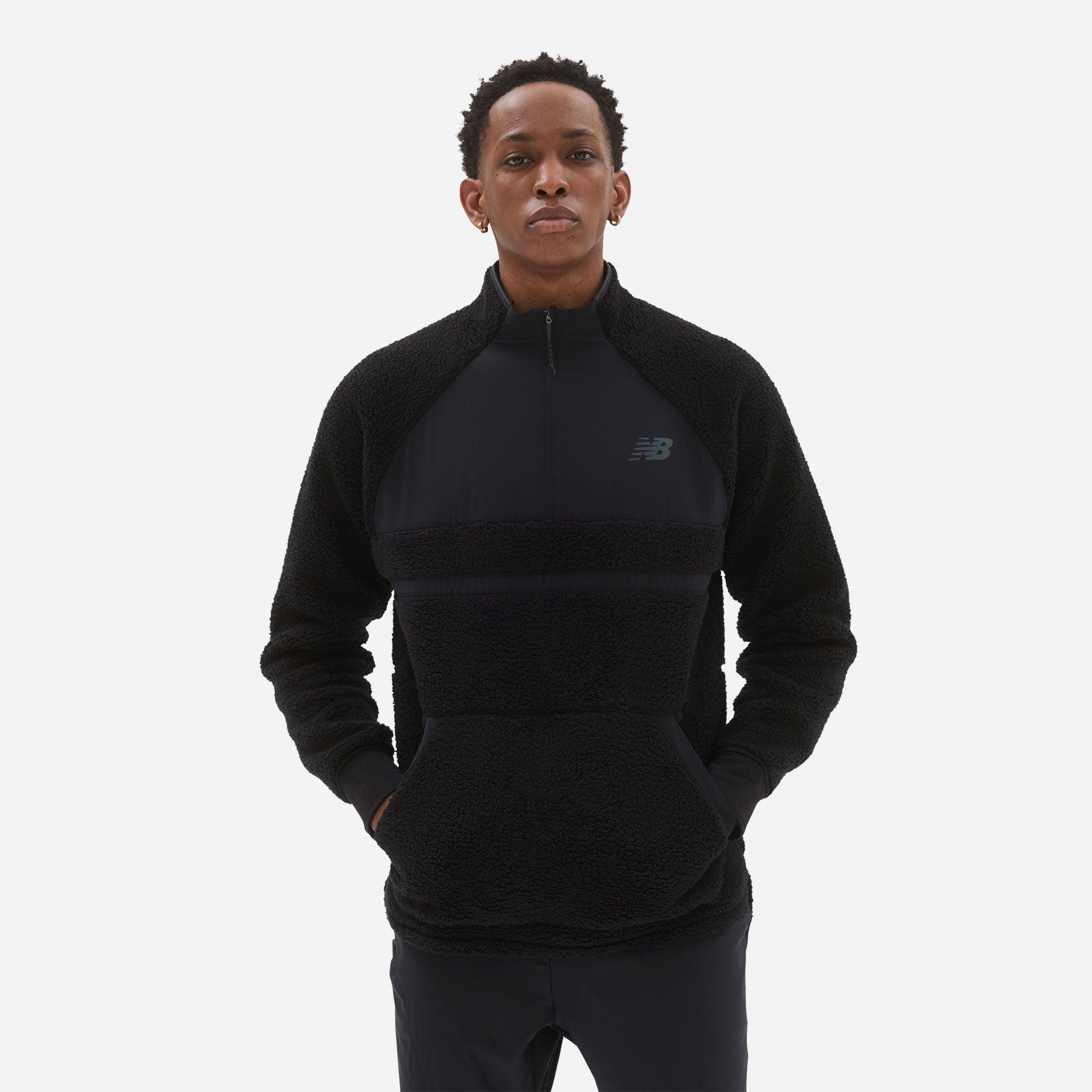 Áo thun tay dài thể thao nam New Balance APP RUNNING LONG SLEEVES T-SHIRT M BLACK - MT23285BK