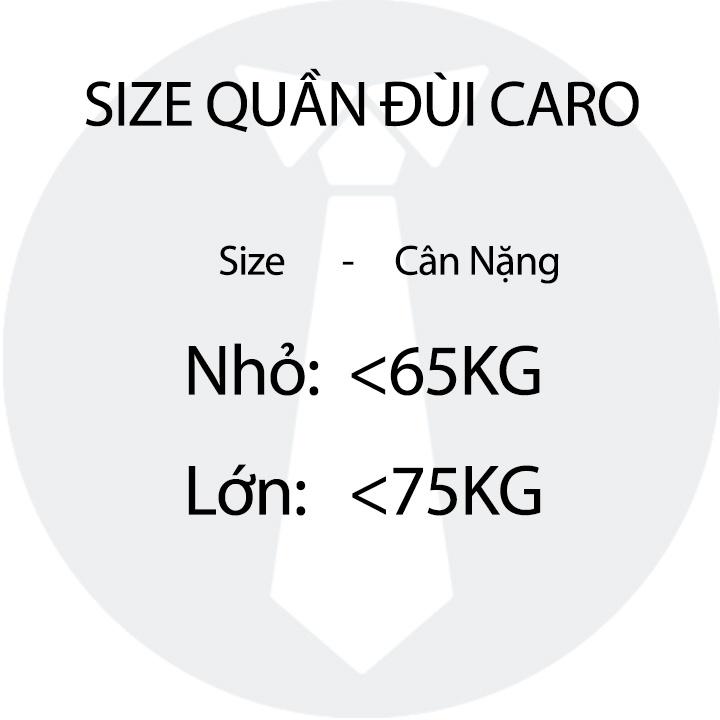 Quần đùi nam caro mặc nhà cotton may kỹ lưỡng ống rộng