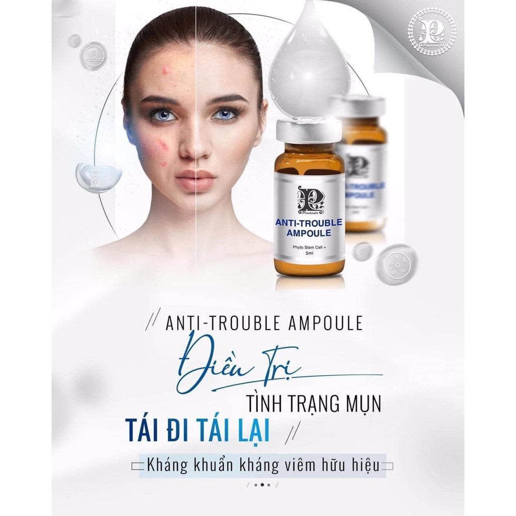 Tinh Chất Giảm Mụn Anti Trouble Ampoule Nuwhite Mibiti Prudente Professional 5ml Từ USA