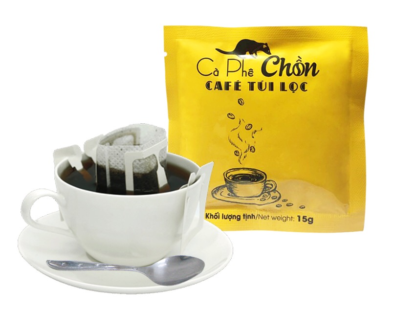 Cà Phê Chồn phin giấy - Hộp 10 Gói x 15g