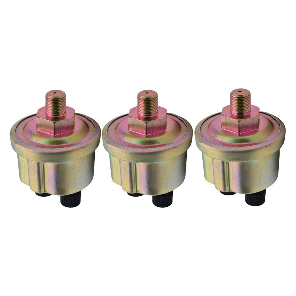 3x Universal 1/8 NPT Engine Oil Pressure Sensor Gauge Sender 0-10 Bar 145psi