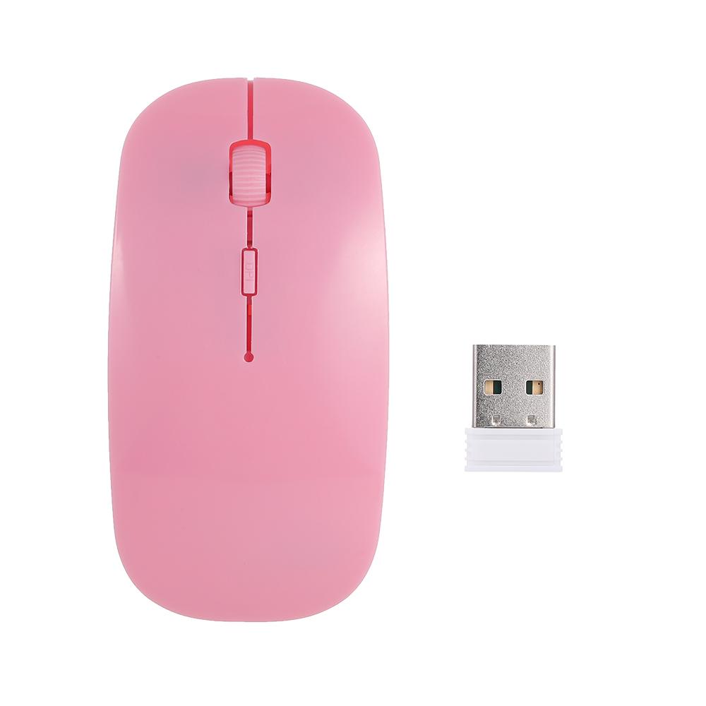2.4G Wireless Mouse Portable Ultra-thin Mute Mouse 4 Keys Wireless Optical Mouse 1600DPI for Desktop Computer Laptop