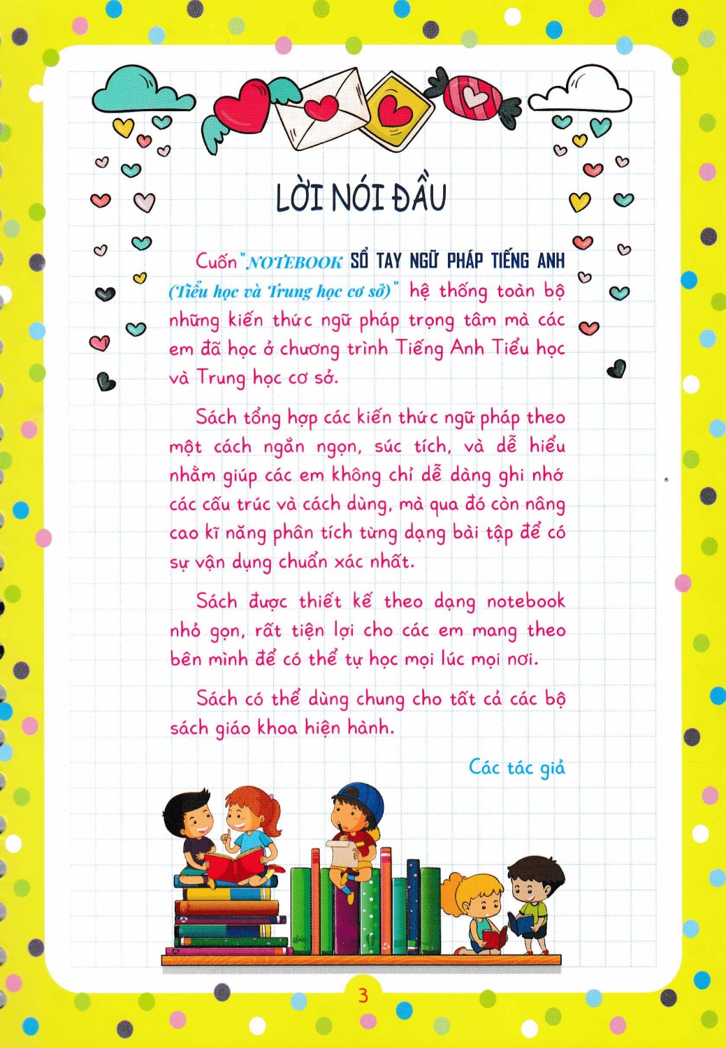 Notebook Sổ Tay Ngữ Pháp Tiếng Anh Tiểu Học Và Trung Học Cơ Sở - HA - ảnh 3