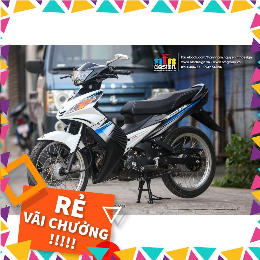 Tem Rời Exciter 2009 Mẫu Trắng Xanh Đen 135 LC