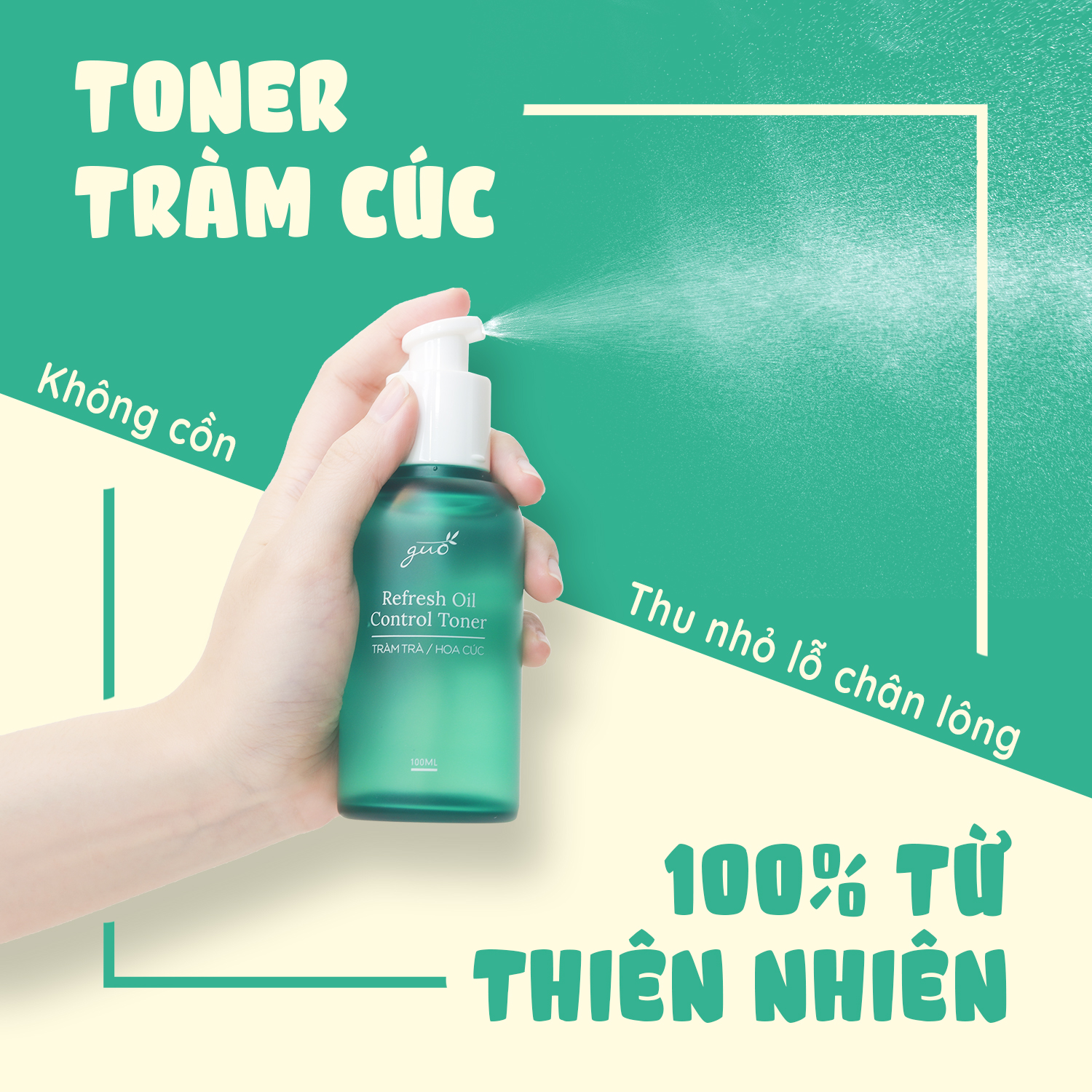 Toner Cân Bằng GUO - Refresh Oil Control Toner 100ml