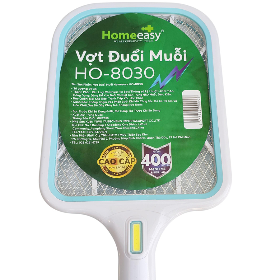 Vợt Đuổi Muỗi Homeeasy Ho-8030 - Màu Ngẫu Nhiên