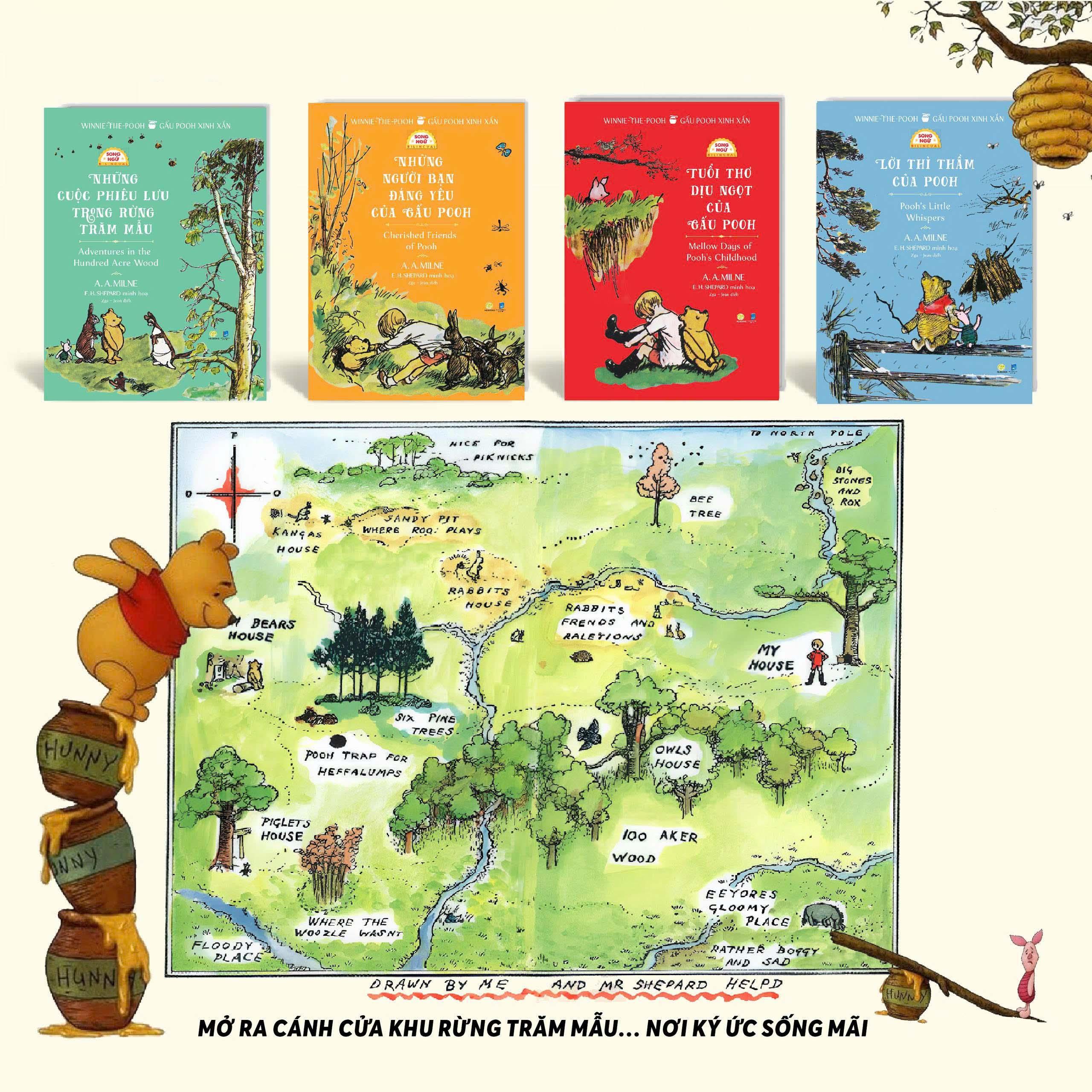 Sách - Winnie-The-Pooh - Gấu Pooh Xinh Xắn - Mellow Days Of Pooh's Childhood - Tuổi Thơ Dịu Ngọt Của Gấu Pooh