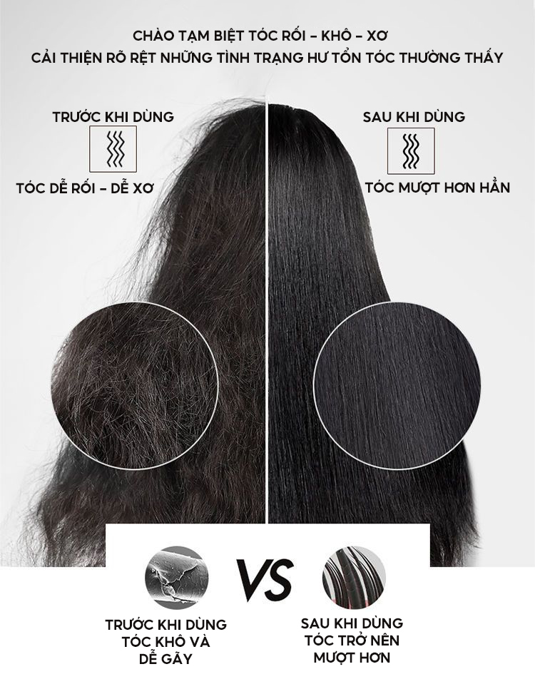 Lược Chải Điện 3 Chế Độ Nóng Uốn Duỗi Tóc Tạo Kiểu Đa Năng Chuyên Nghiệp
