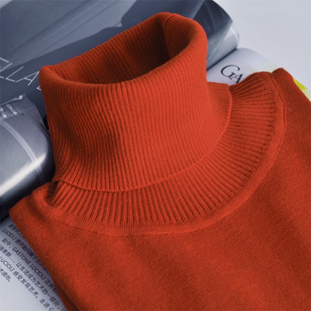 Fashion Winter Women Sweater Knitwear Turtle Neck Long Sleeves Ribbed Knitted Pullover Tops