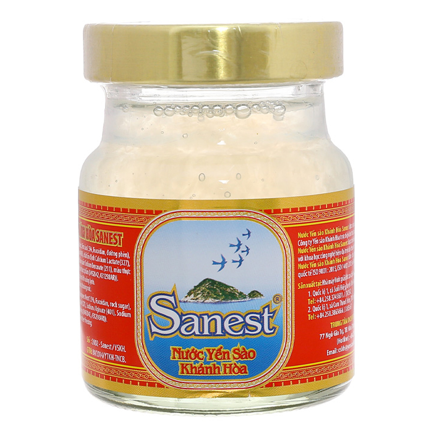 Hộp 8 Hũ Nước Yến Sào Sanest Có Đường