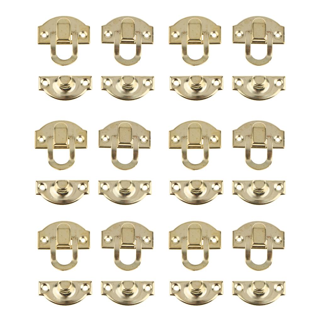 12Pcs Antique Buckle Alloy Box Buckle Wooden Box Lock Craft Hardware