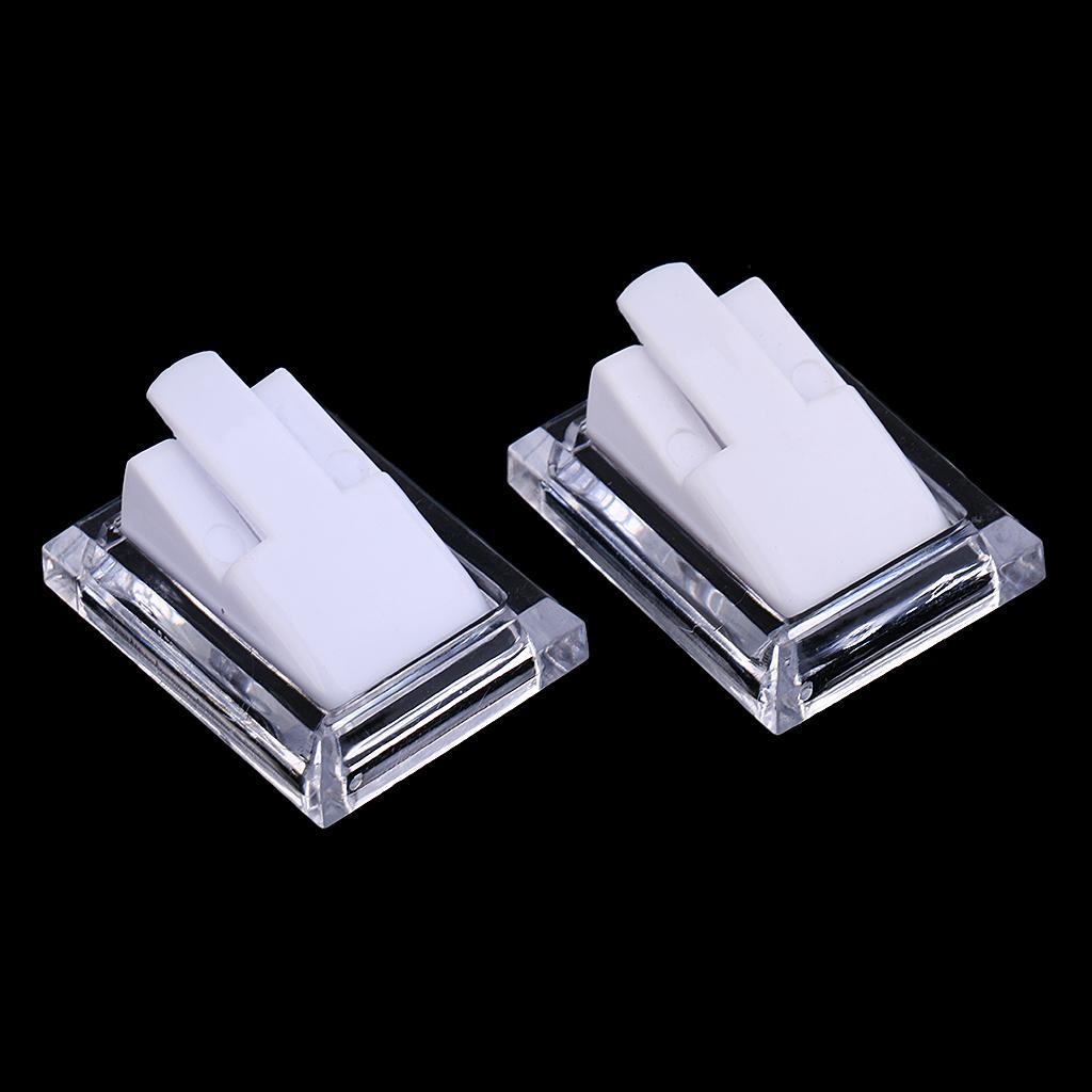 20pcs Mini Plastic Ring Stand Holder for Women Jewelry Storage Display