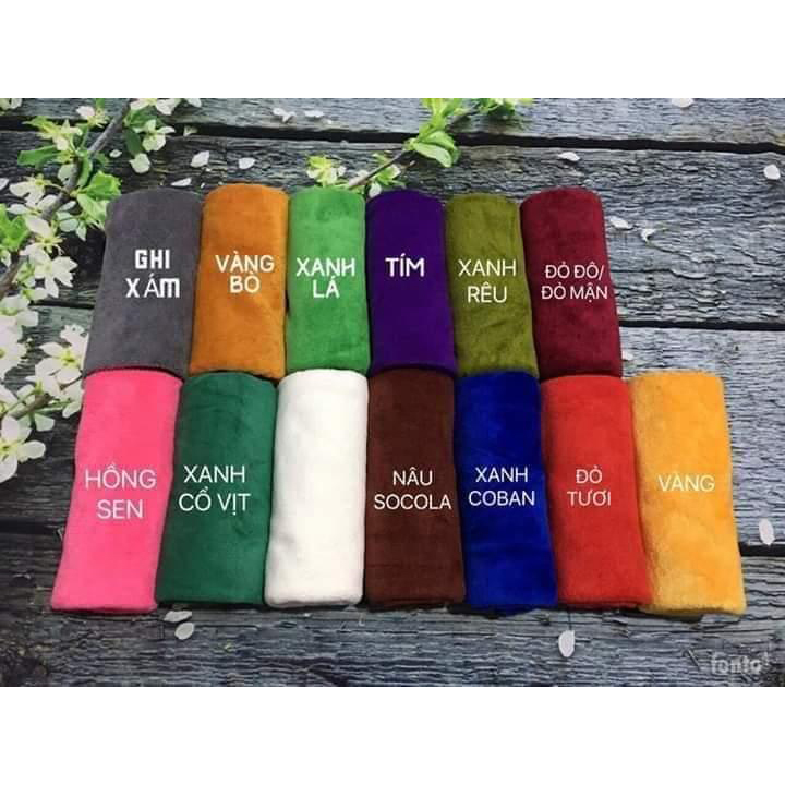 Khăn gội đầu, quấn đầu loại dày, thấm hút nước tốt, cho spa, salon tóc, kt 35x75cm