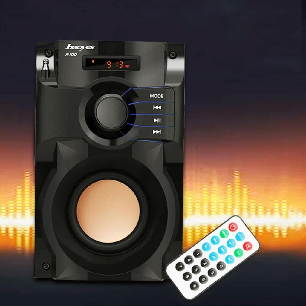 (SIÊU SẬP GIÁ)Loa Nghe nhạc Bluetooth Cao Cấp Super Bass RS - A100 (có điều khiển từ xa)