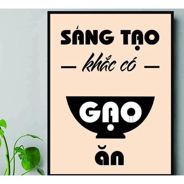 Tranh động lực CARINA T709-Sáng tạo khắc có gạo ăn