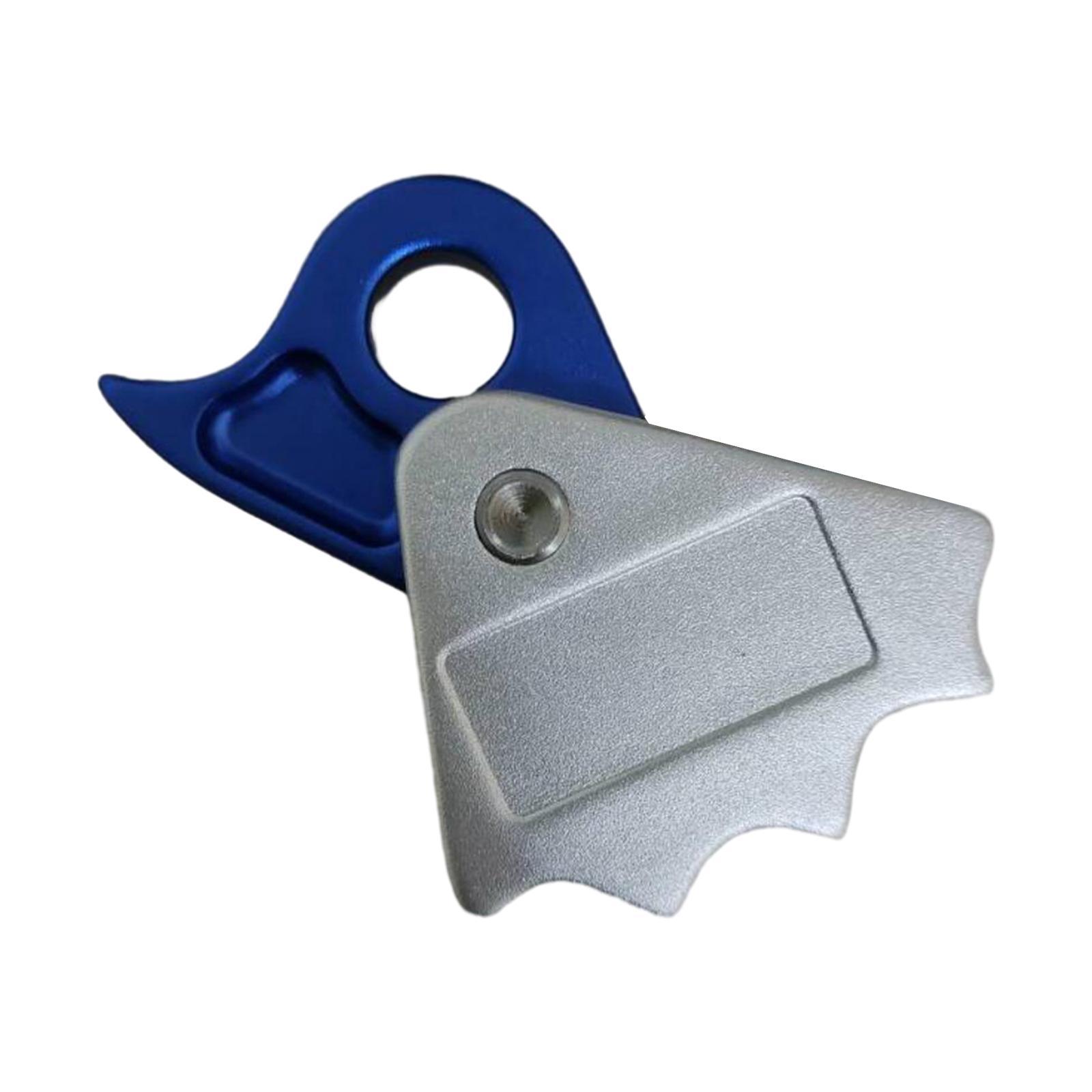Tree Climbing Rope Grab Grip Clamp Belay Device Lanyard Grab Rigging Equipment Rope Grabber Ascender for Mountaineering, Rock Climbing