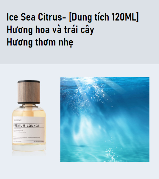 Nước hoa ô tô hương thơm nhẹ nhàng 120ml