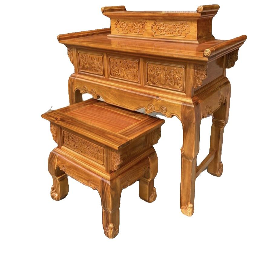 Bộ ÁN GIAN 2 TẦNG Mẫu cong , Bộ Án gian thờ đẹp hiện đại, bộ thờ gỗ tràm , bàn thờ gia tiên gỗ ,bàn thờ bàn cúng gỗ 2 TẦNG,bàn thờ , bàn cúng mẫu cực đẹp