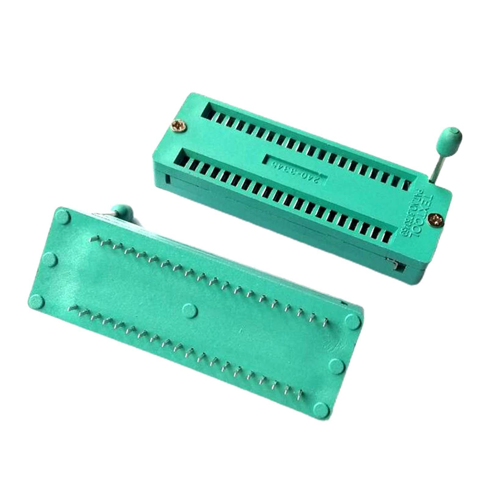 2Pcs 40 Pin Zif Dip IC Test Board Sockets, Universal IC Test Zif Sockets, Test Adaptor Universal Zif IC Sockets, for Circuit Board
