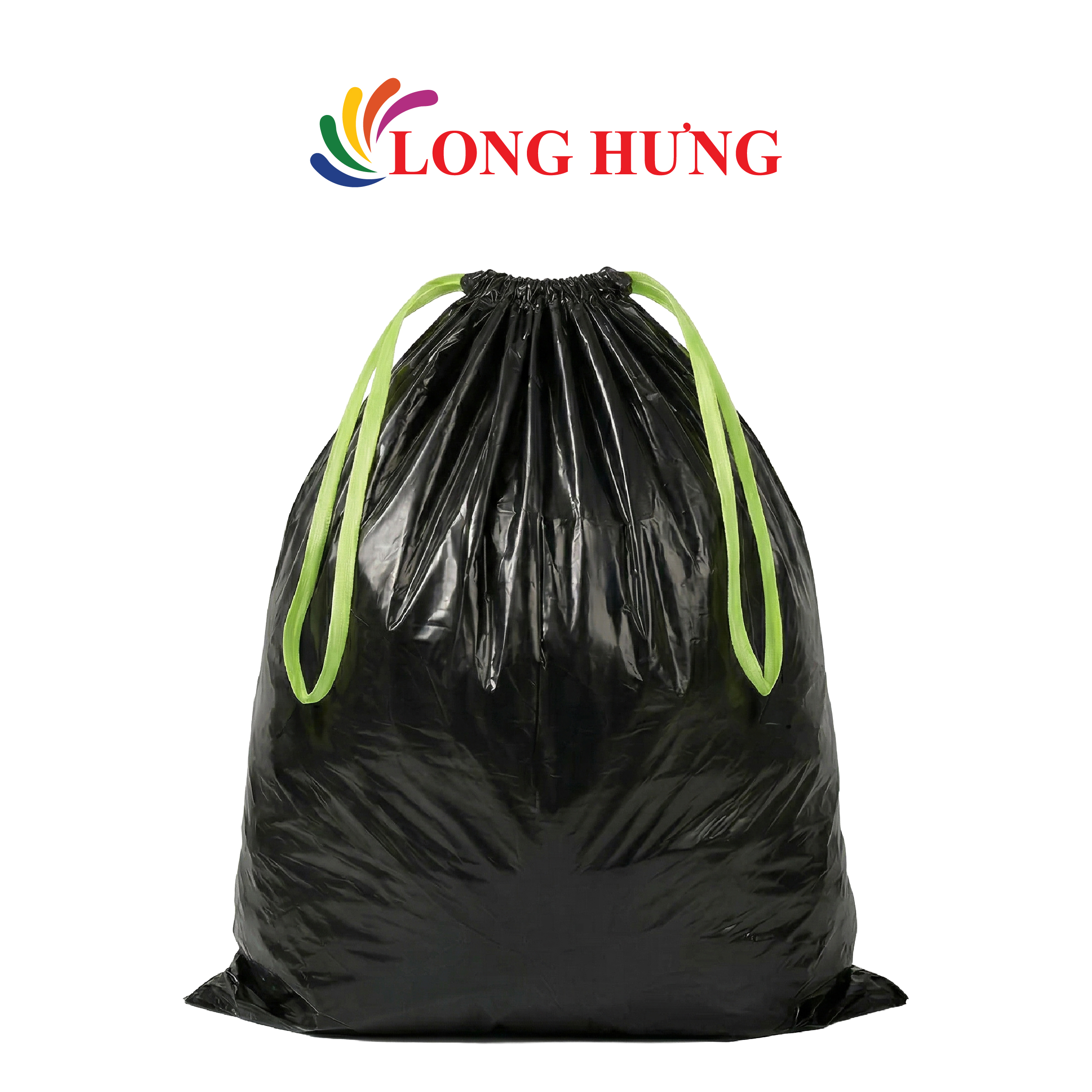 Túi đựng rác màu đen có quai rút BONBOX BCT3704 - Hàng chính hãng