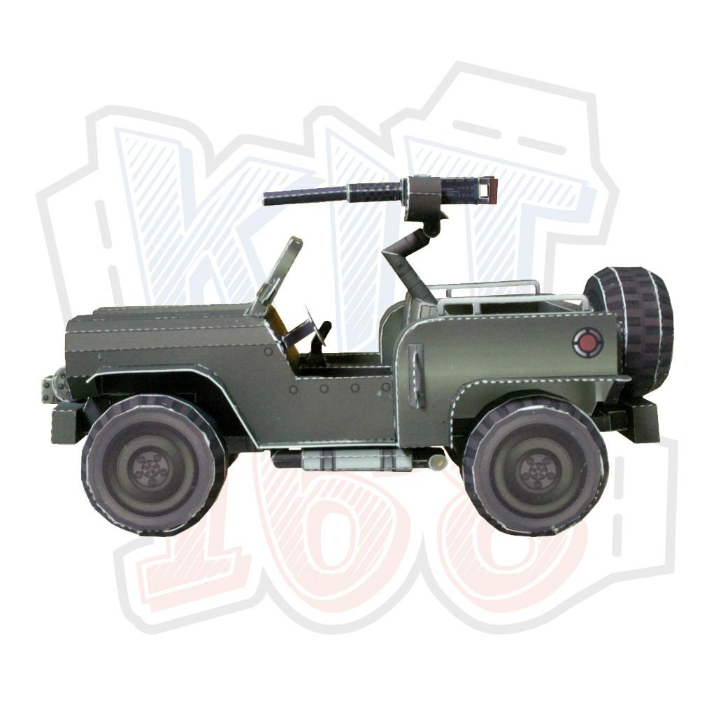 Mô hình giấy Xe ô tô quân sự Eucadian 4x4 - Warhawk