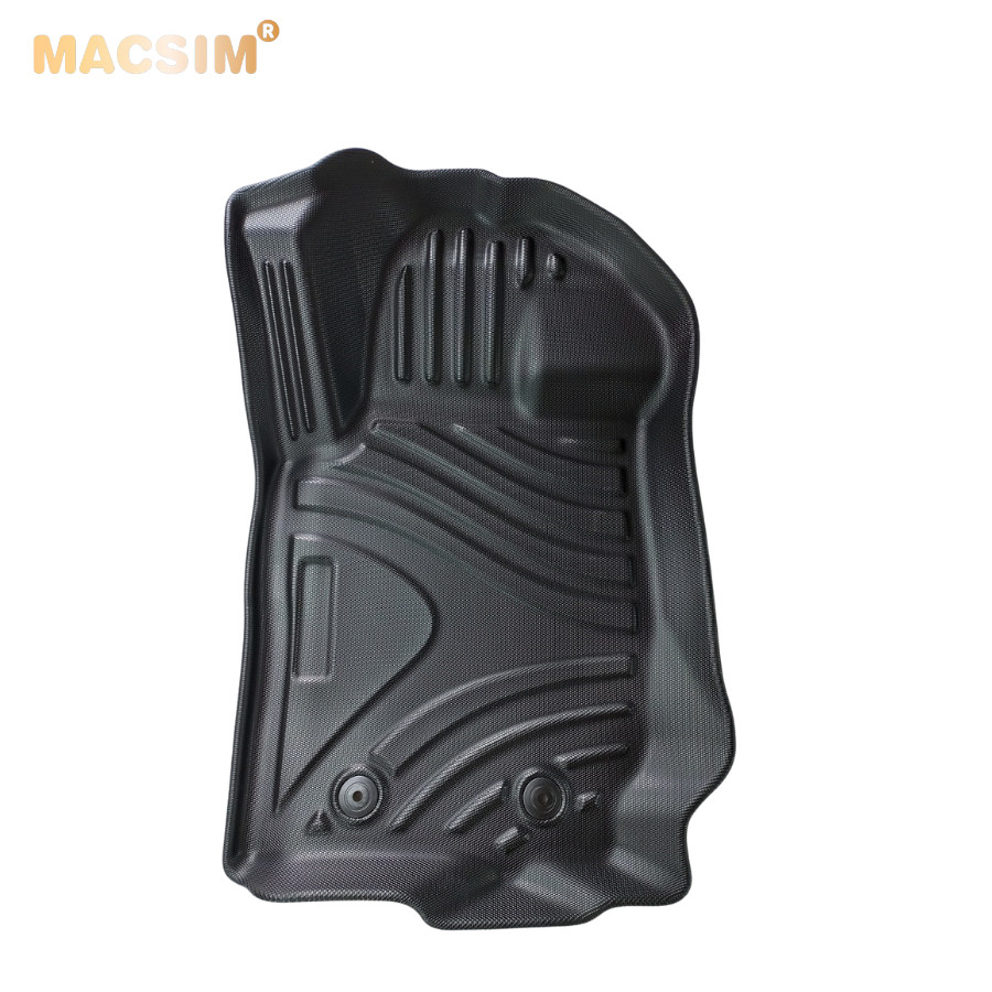 Thảm lót sàn xe ô tô  Mazda Bt50 2016-2019  Nhãn hiệu Macsim chất liệu nhựa TPE đúc khuôn cao cấp - màu đen